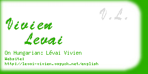 vivien levai business card