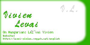 vivien levai business card